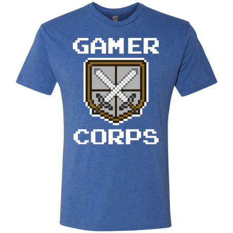 T-Shirts Vintage Royal / Small Gamer corps Men's Triblend T-Shirt