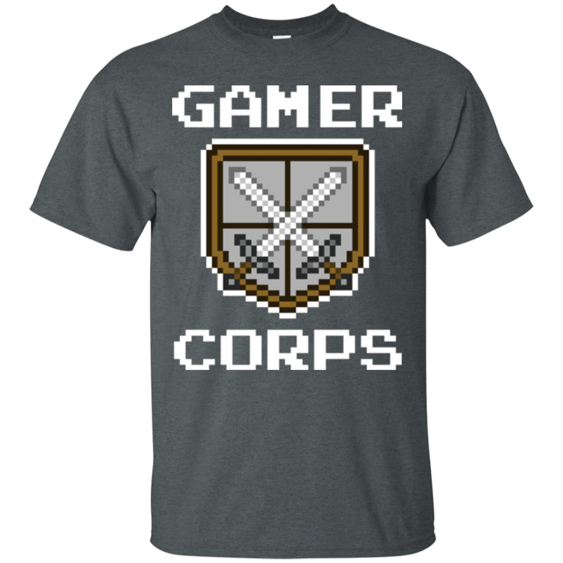T-Shirts Dark Heather / Small Gamer corps T-Shirt