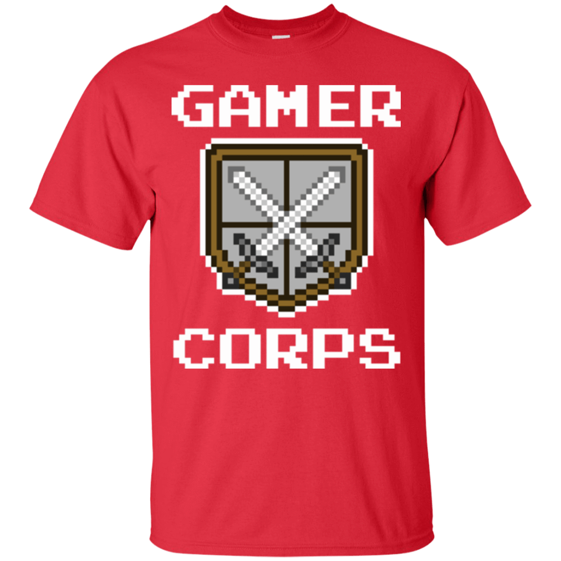 T-Shirts Red / Small Gamer corps T-Shirt