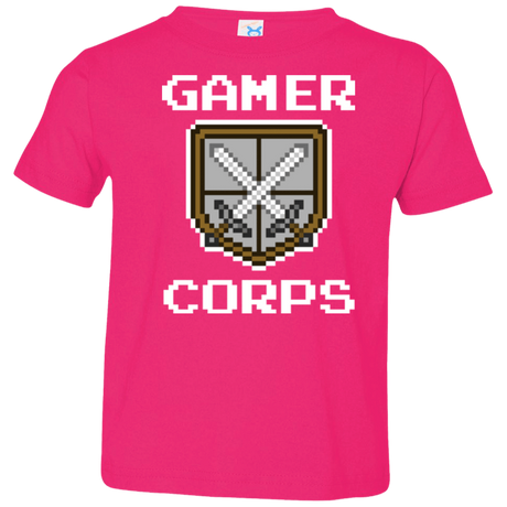 T-Shirts Hot Pink / 2T Gamer corps Toddler Premium T-Shirt