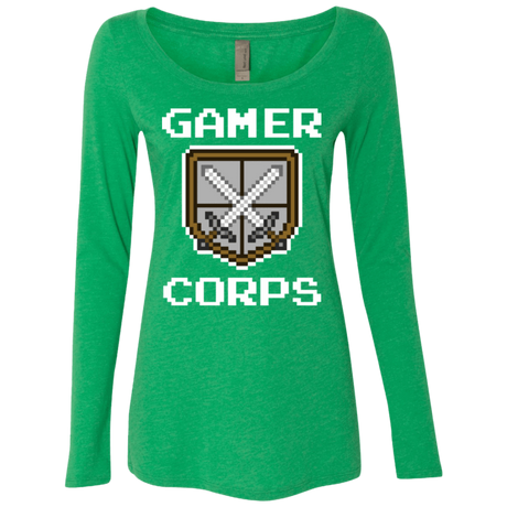 T-Shirts Envy / Small Gamer corps Women's Triblend Long Sleeve Shirt