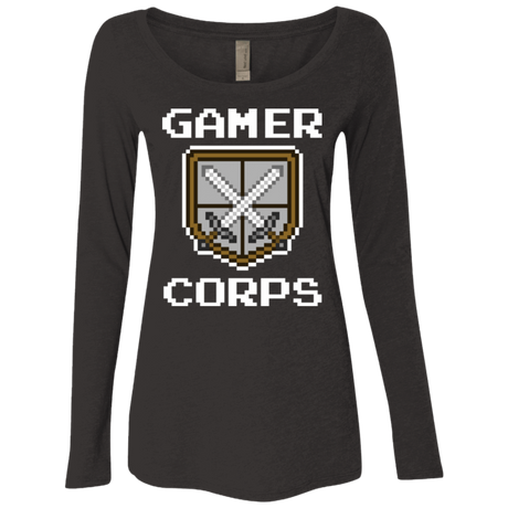 T-Shirts Vintage Black / Small Gamer corps Women's Triblend Long Sleeve Shirt