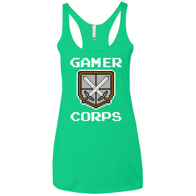 T-Shirts Envy / X-Small Gamer corps Women's Triblend Racerback Tank