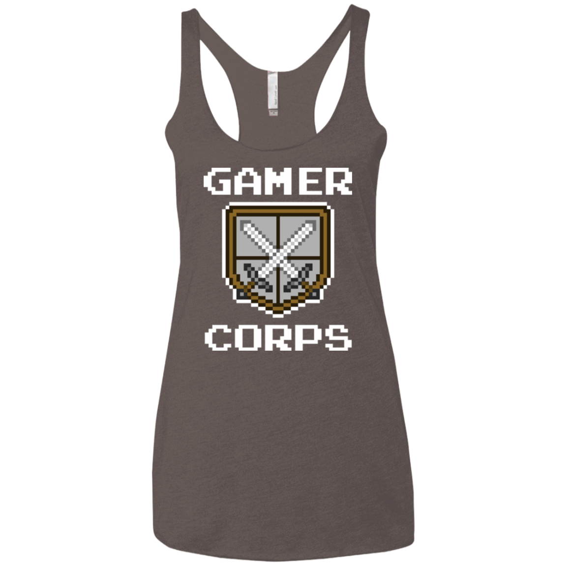 T-Shirts Macchiato / X-Small Gamer corps Women's Triblend Racerback Tank