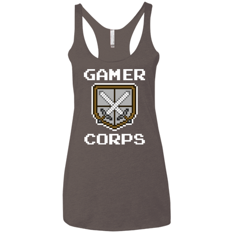 T-Shirts Macchiato / X-Small Gamer corps Women's Triblend Racerback Tank