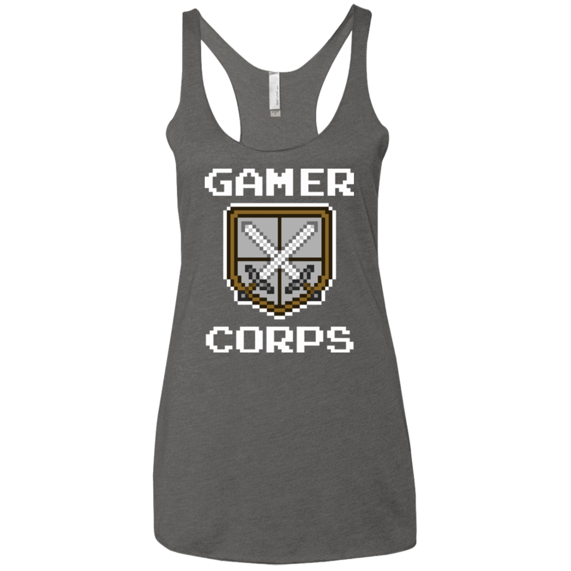 T-Shirts Premium Heather / X-Small Gamer corps Women's Triblend Racerback Tank