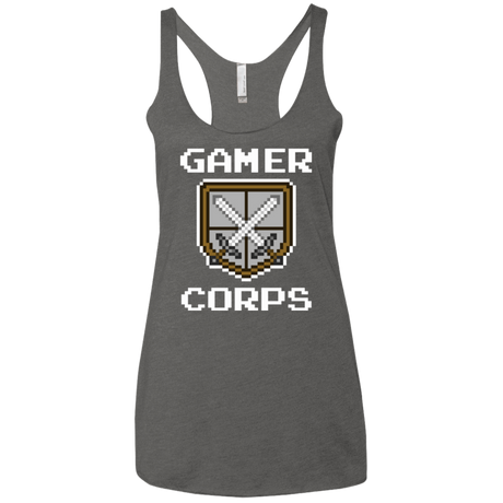 T-Shirts Premium Heather / X-Small Gamer corps Women's Triblend Racerback Tank