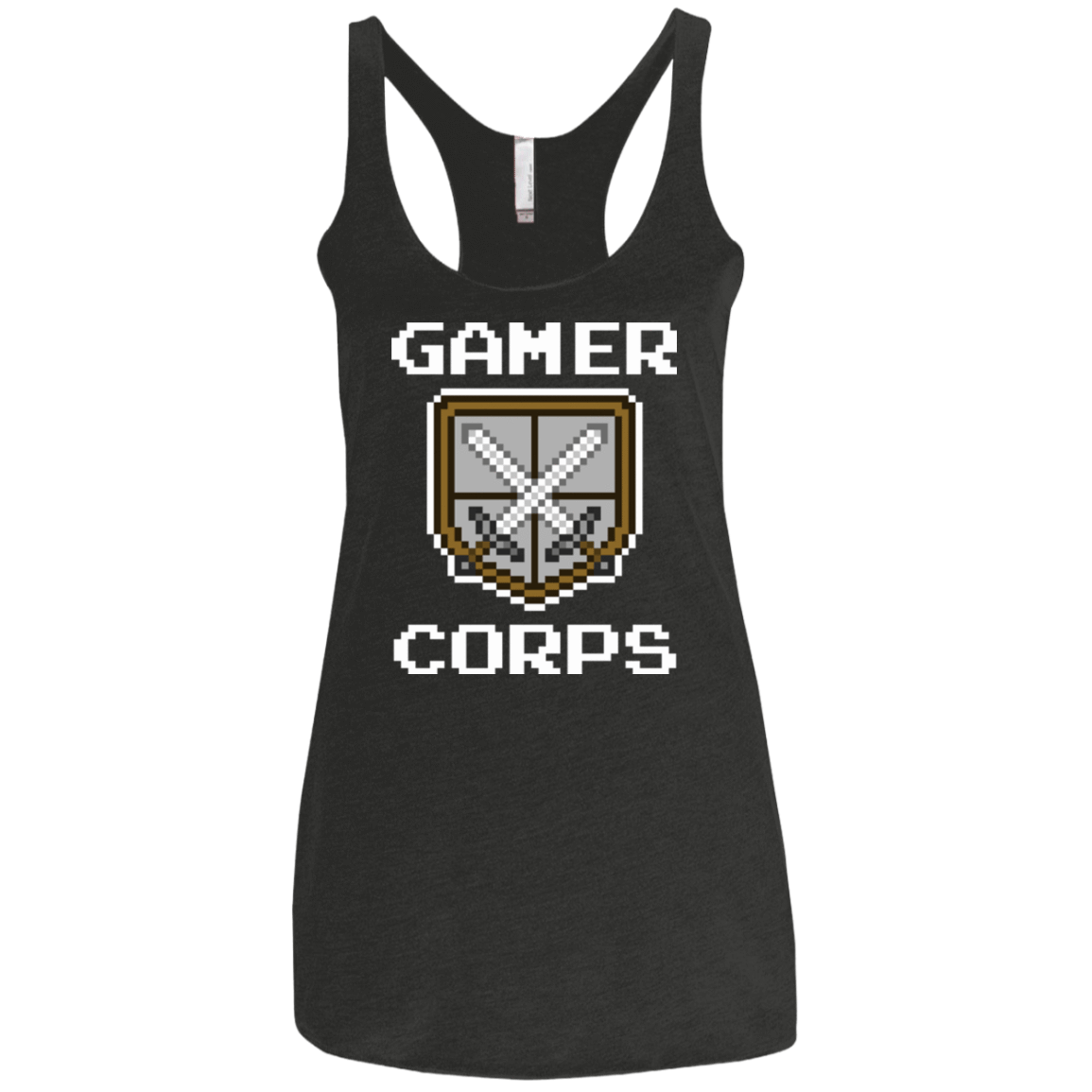 T-Shirts Vintage Black / X-Small Gamer corps Women's Triblend Racerback Tank