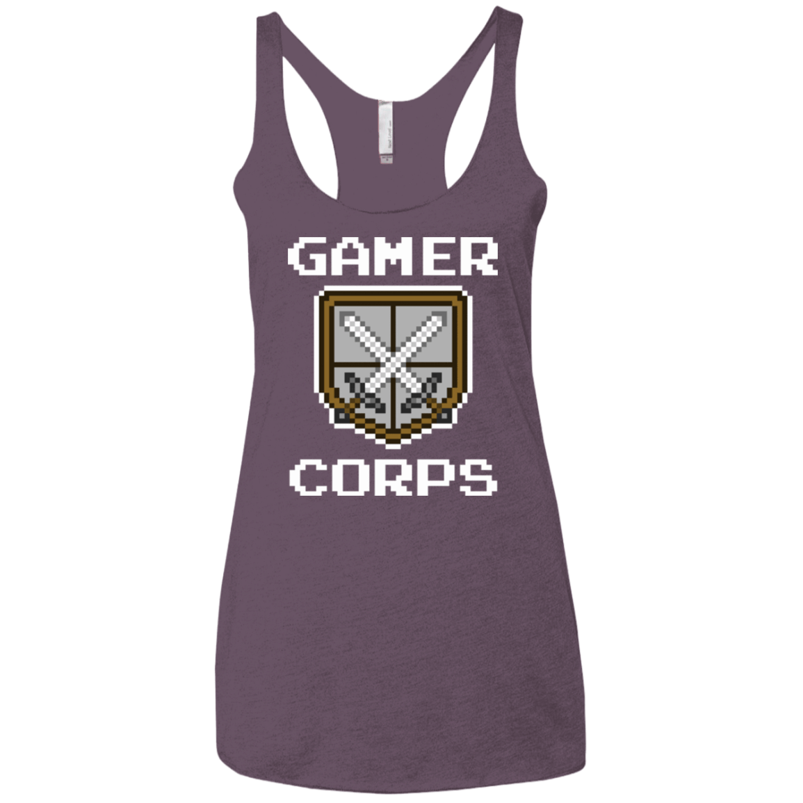T-Shirts Vintage Purple / X-Small Gamer corps Women's Triblend Racerback Tank