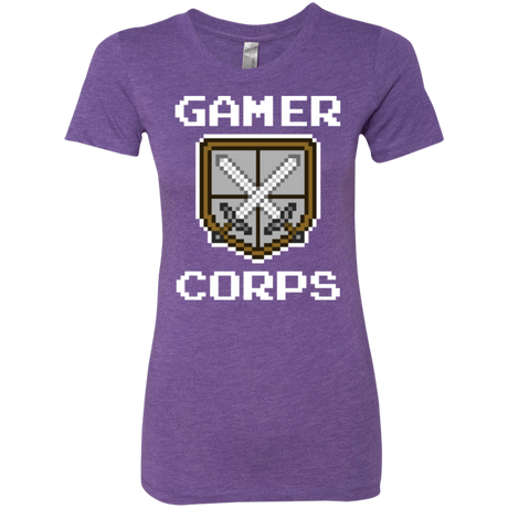 T-Shirts Purple Rush / Small Gamer corps Women's Triblend T-Shirt