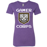 T-Shirts Purple Rush / Small Gamer corps Women's Triblend T-Shirt