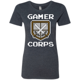 T-Shirts Vintage Navy / Small Gamer corps Women's Triblend T-Shirt