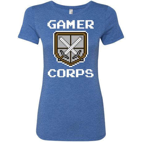 T-Shirts Vintage Royal / Small Gamer corps Women's Triblend T-Shirt