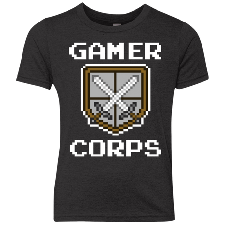 T-Shirts Vintage Black / YXS Gamer corps Youth Triblend T-Shirt