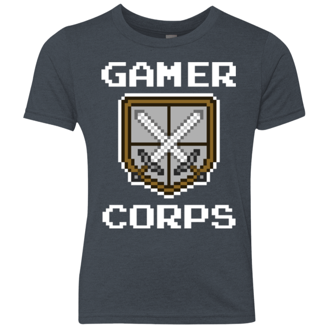 T-Shirts Vintage Navy / YXS Gamer corps Youth Triblend T-Shirt