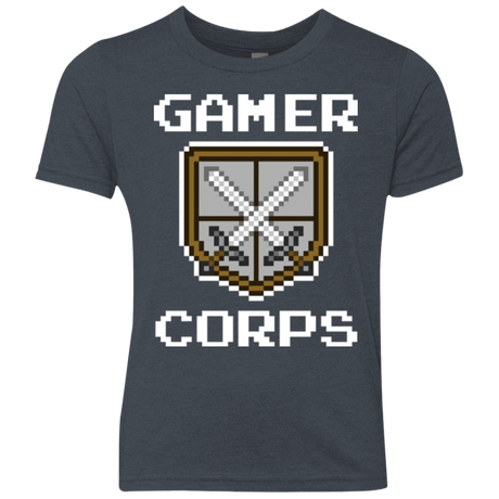 T-Shirts Vintage Navy / YXS Gamer corps Youth Triblend T-Shirt