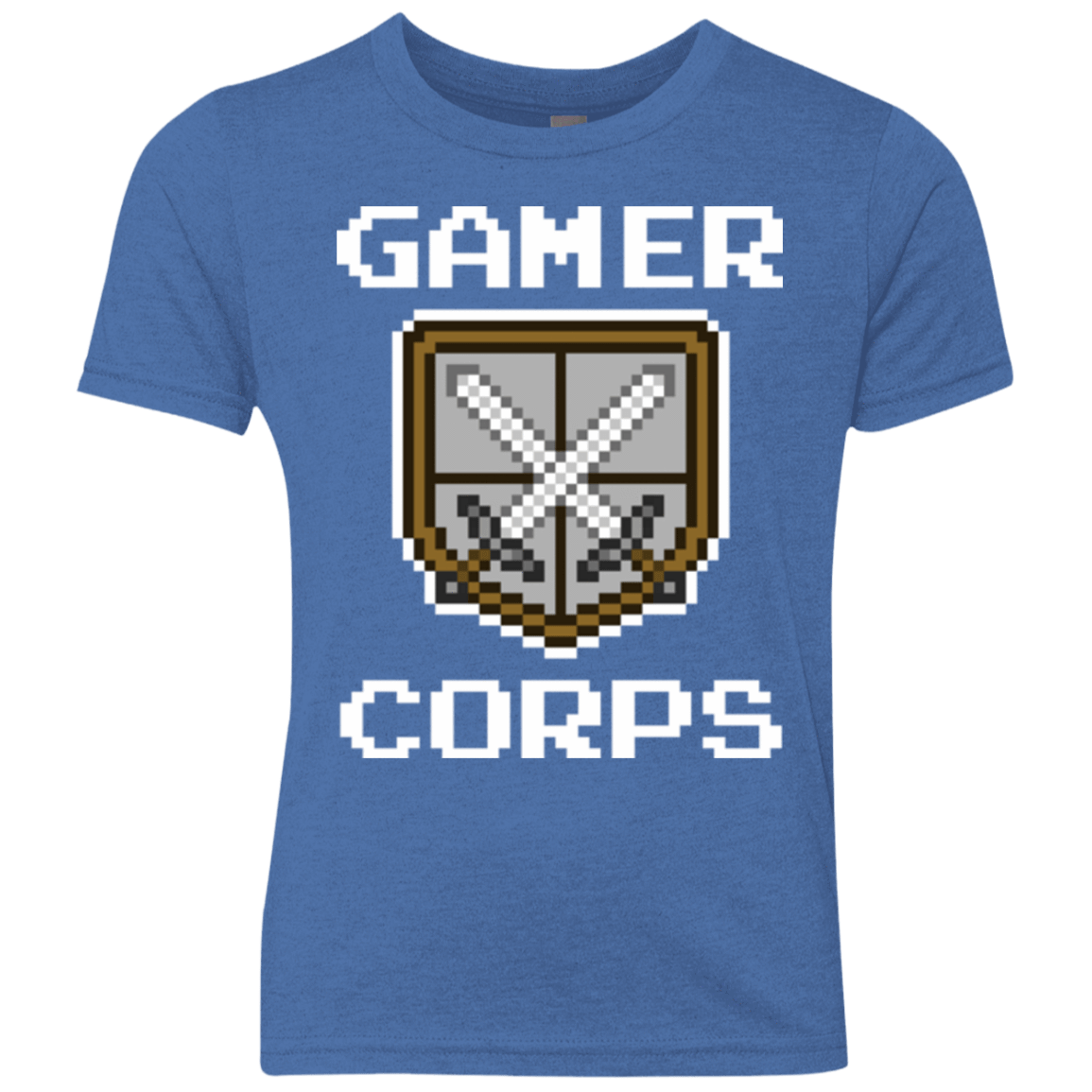 T-Shirts Vintage Royal / YXS Gamer corps Youth Triblend T-Shirt