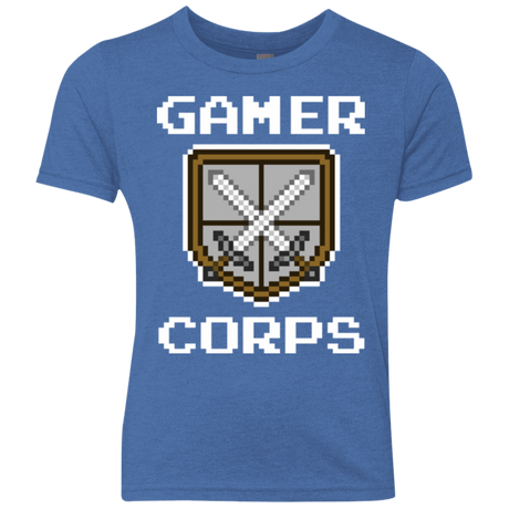 T-Shirts Vintage Royal / YXS Gamer corps Youth Triblend T-Shirt
