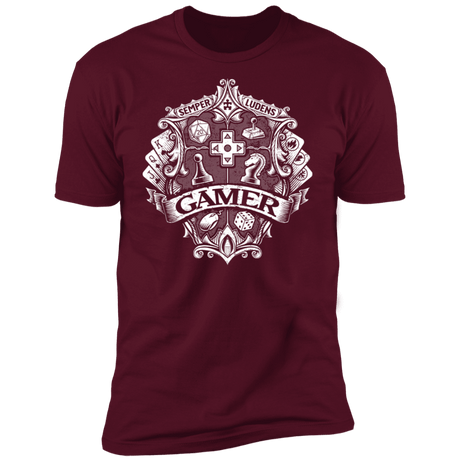 T-Shirts Maroon / S Gamer Crest Men's Premium T-Shirt