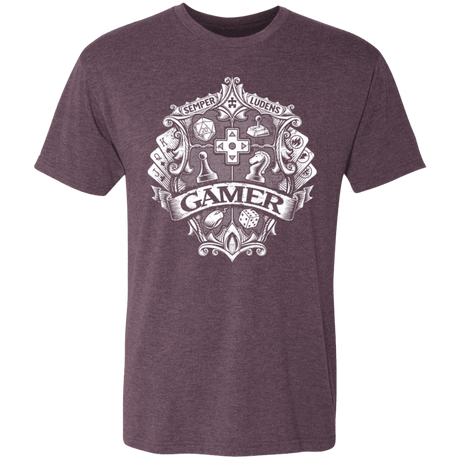 T-Shirts Vintage Purple / S Gamer Crest Men's Triblend T-Shirt