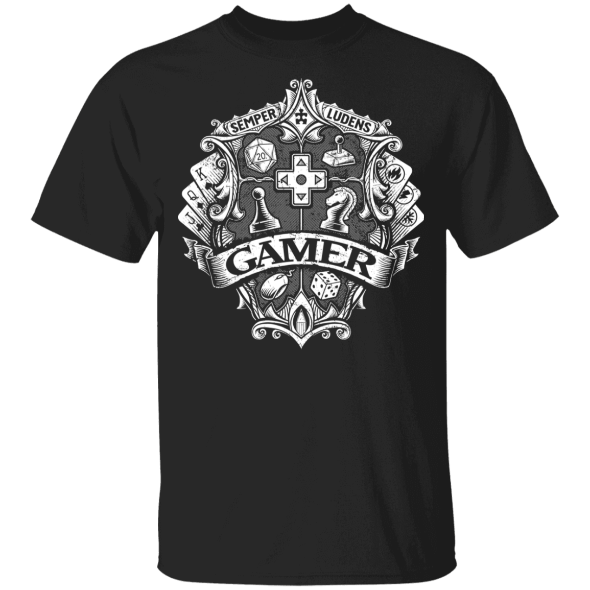 T-Shirts Black / YXS Gamer Crest Youth T-Shirt
