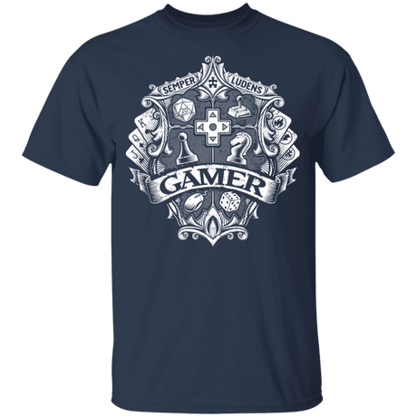 T-Shirts Navy / YXS Gamer Crest Youth T-Shirt