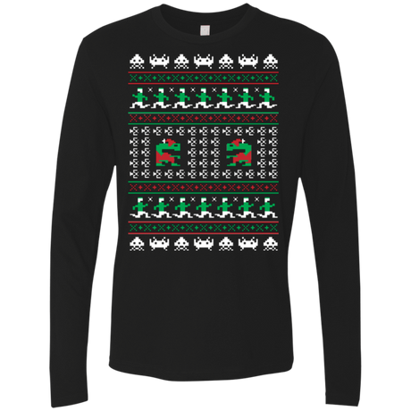 T-Shirts Black / Small Games Of Christmas Past Men's Premium Long Sleeve
