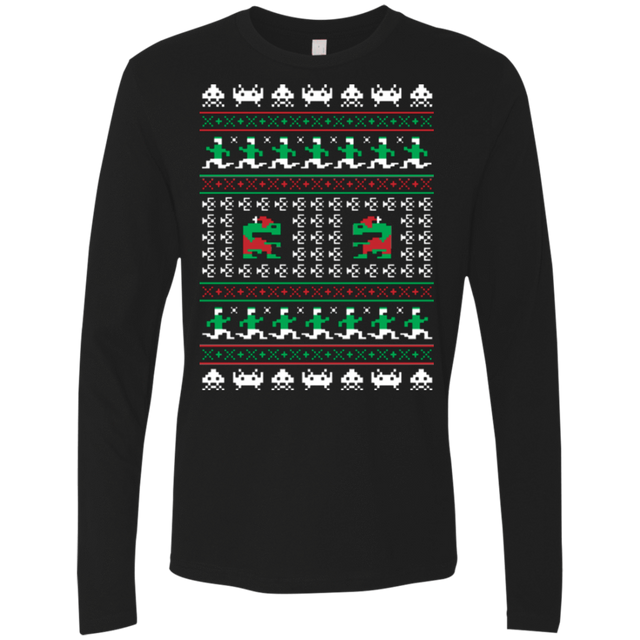 T-Shirts Black / Small Games Of Christmas Past Men's Premium Long Sleeve