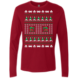 T-Shirts Cardinal / Small Games Of Christmas Past Men's Premium Long Sleeve