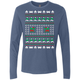 T-Shirts Indigo / Small Games Of Christmas Past Men's Premium Long Sleeve