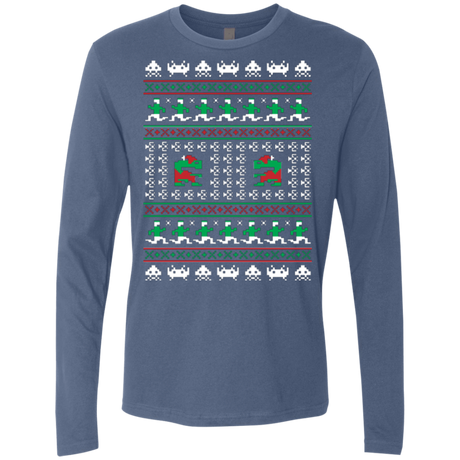 T-Shirts Indigo / Small Games Of Christmas Past Men's Premium Long Sleeve