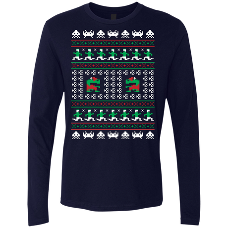 T-Shirts Midnight Navy / Small Games Of Christmas Past Men's Premium Long Sleeve