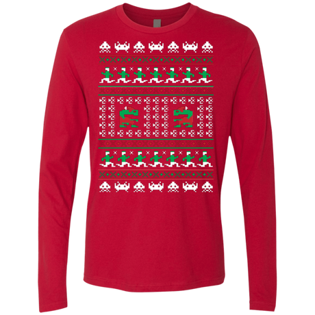 T-Shirts Red / Small Games Of Christmas Past Men's Premium Long Sleeve