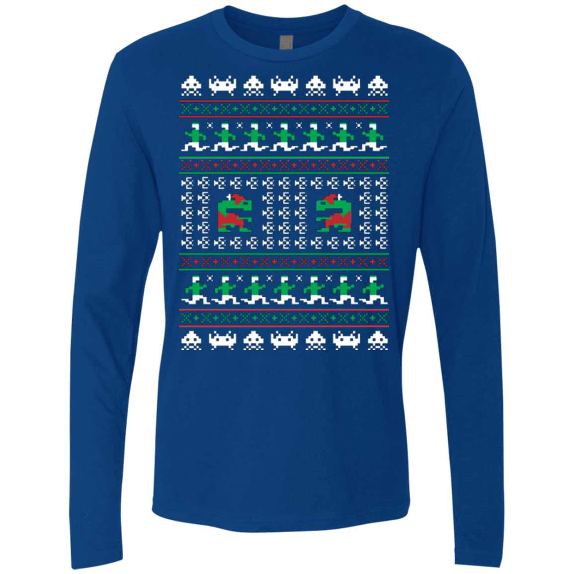 T-Shirts Royal / Small Games Of Christmas Past Men's Premium Long Sleeve