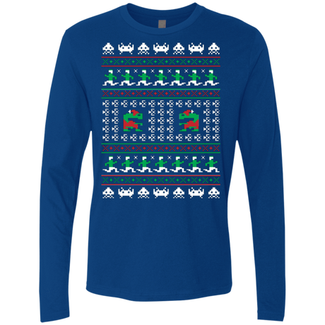 T-Shirts Royal / Small Games Of Christmas Past Men's Premium Long Sleeve