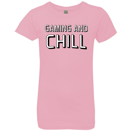 T-Shirts Light Pink / YXS Gaming and Chill Girls Premium T-Shirt