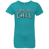 T-Shirts Tahiti Blue / YXS Gaming and Chill Girls Premium T-Shirt