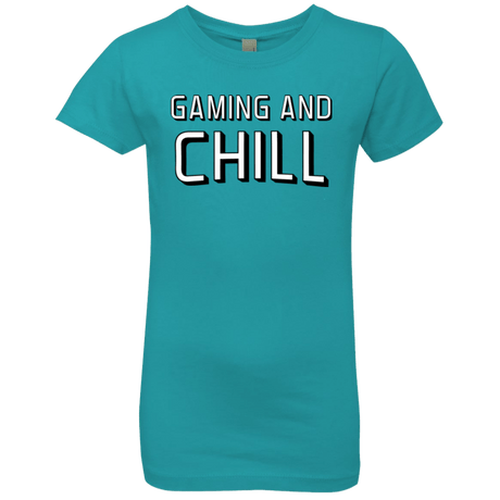 T-Shirts Tahiti Blue / YXS Gaming and Chill Girls Premium T-Shirt