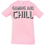 T-Shirts Pink / 6 Months Gaming and Chill Infant Premium T-Shirt