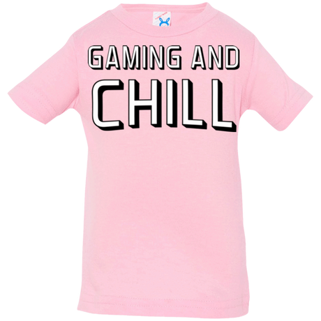 T-Shirts Pink / 6 Months Gaming and Chill Infant Premium T-Shirt
