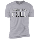 T-Shirts Heather Grey / X-Small Gaming and Chill Men's Premium T-Shirt