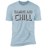 T-Shirts Light Blue / X-Small Gaming and Chill Men's Premium T-Shirt