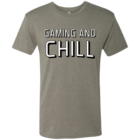 T-Shirts Venetian Grey / Small Gaming and Chill Men's Triblend T-Shirt