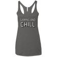 T-Shirts Premium Heather / X-Small Gaming and Chill Women's Triblend Racerback Tank