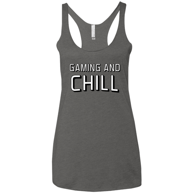 T-Shirts Premium Heather / X-Small Gaming and Chill Women's Triblend Racerback Tank