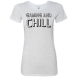 T-Shirts Heather White / Small Gaming and Chill Women's Triblend T-Shirt