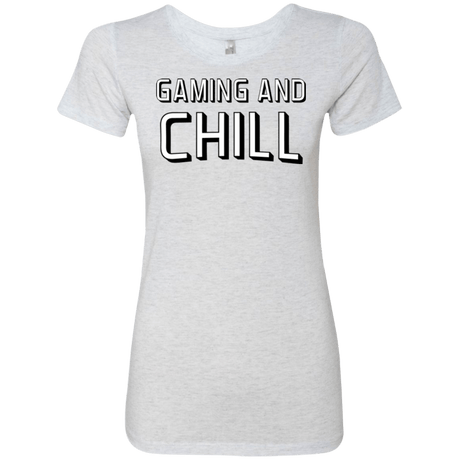 T-Shirts Heather White / Small Gaming and Chill Women's Triblend T-Shirt