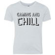 T-Shirts Heather White / YXS Gaming and Chill Youth Triblend T-Shirt
