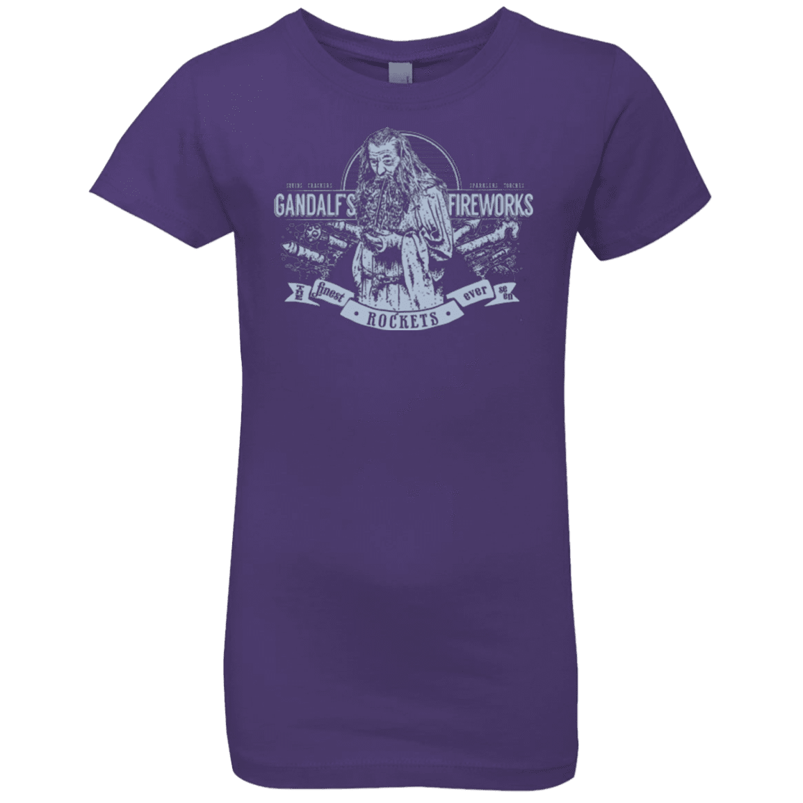 T-Shirts Purple Rush / YXS Gandalfs Fireworks Girls Premium T-Shirt
