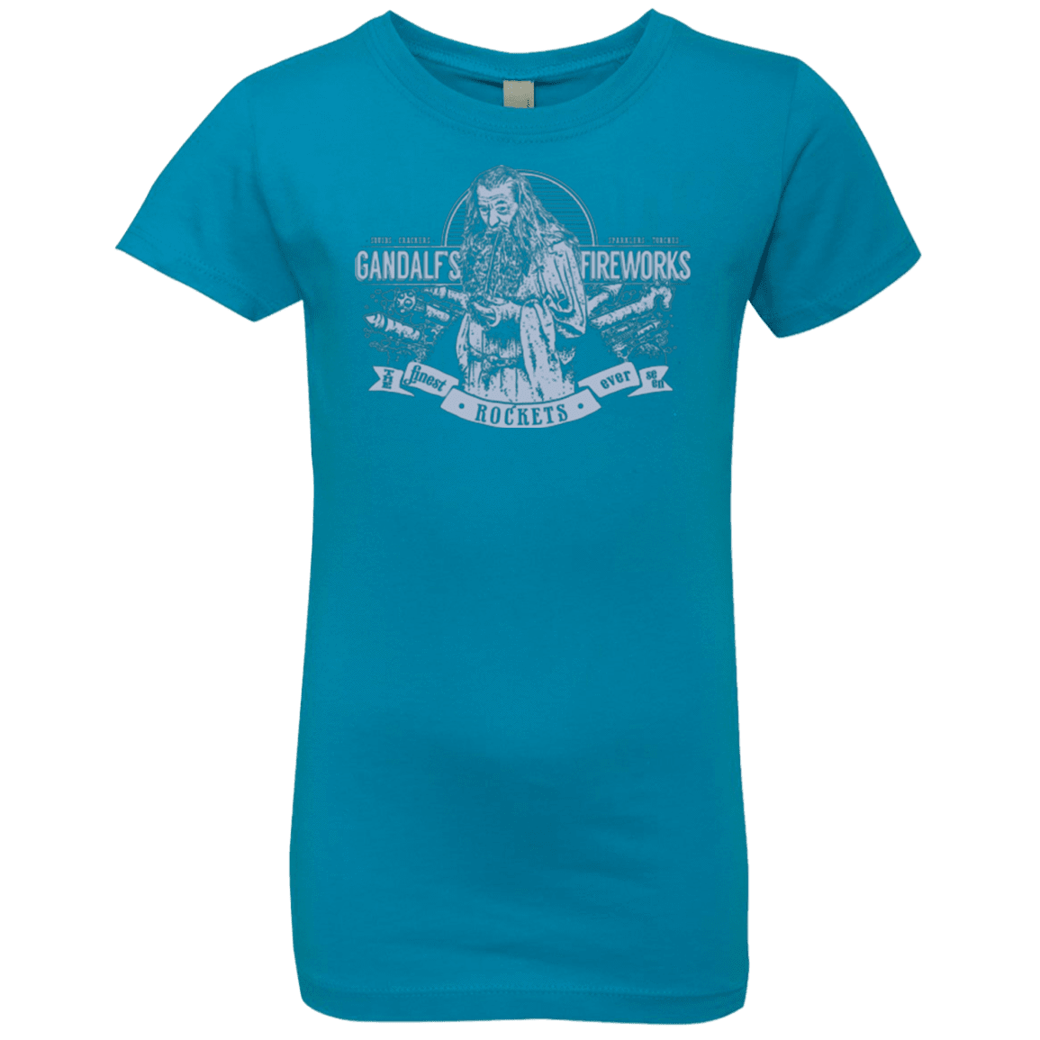 T-Shirts Turquoise / YXS Gandalfs Fireworks Girls Premium T-Shirt